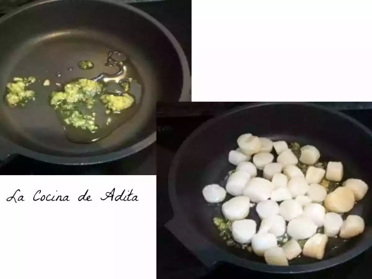 Ensalada con vieiras y huevo a la plancha - foto 9