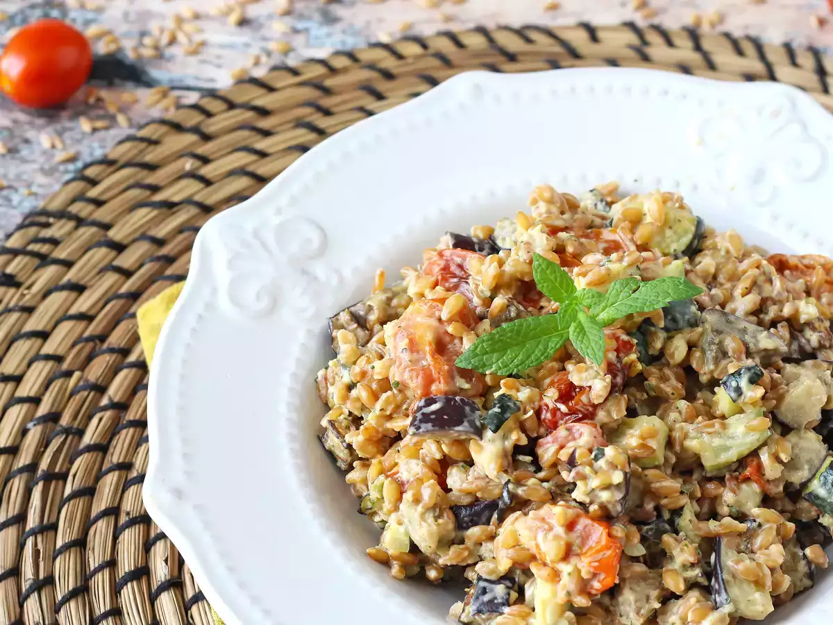 Ensalada cremosa de espelta con verduras asadas - foto 7