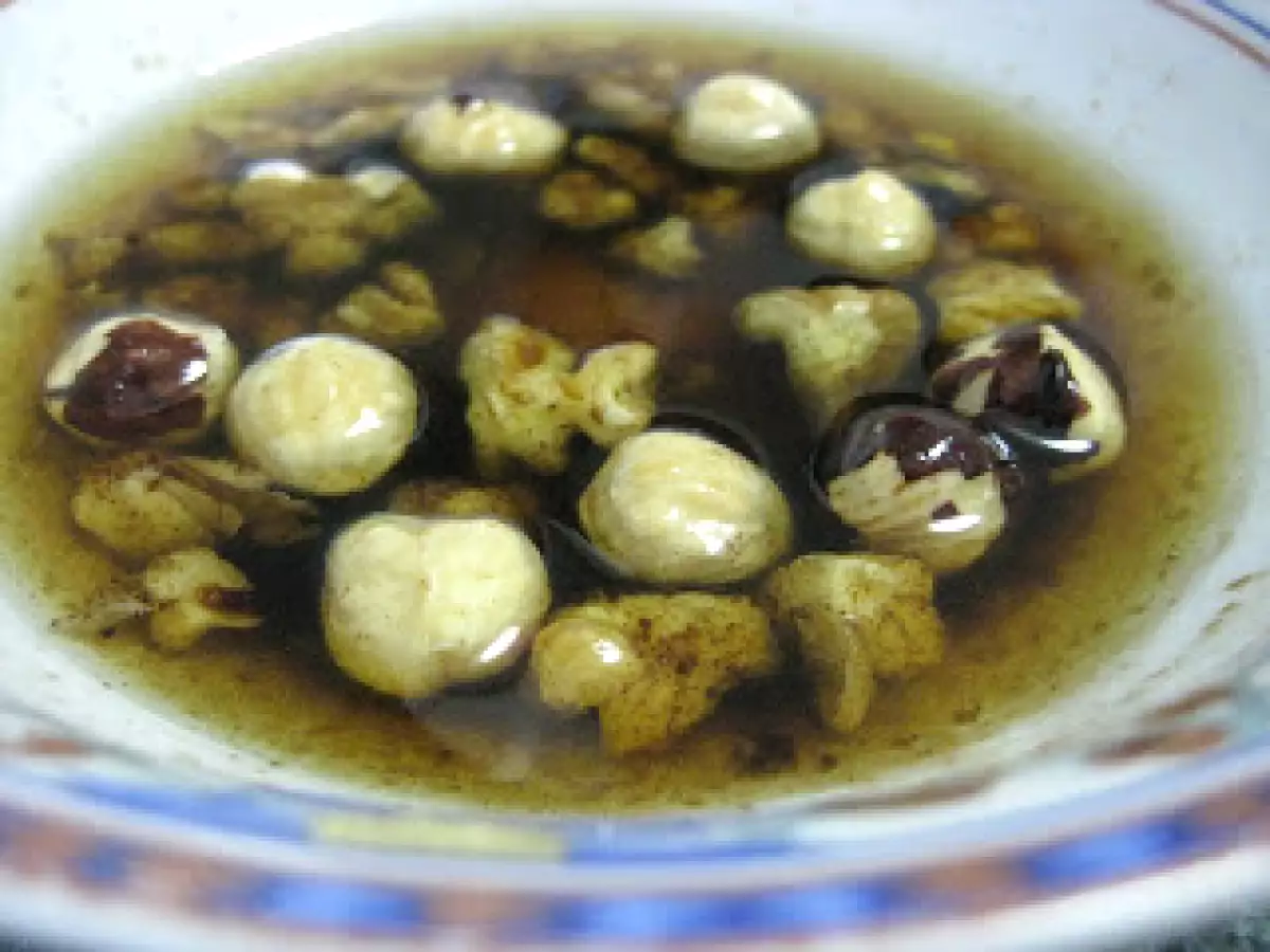 Ensalada de Alcachofas y Langostinos con vinagreta de frutos secos - foto 2