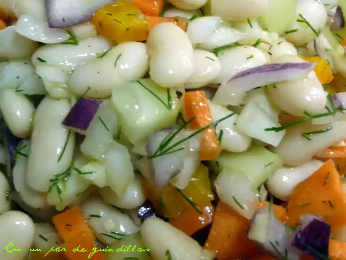 Ensalada de alubias blancas al eneldo - foto 2