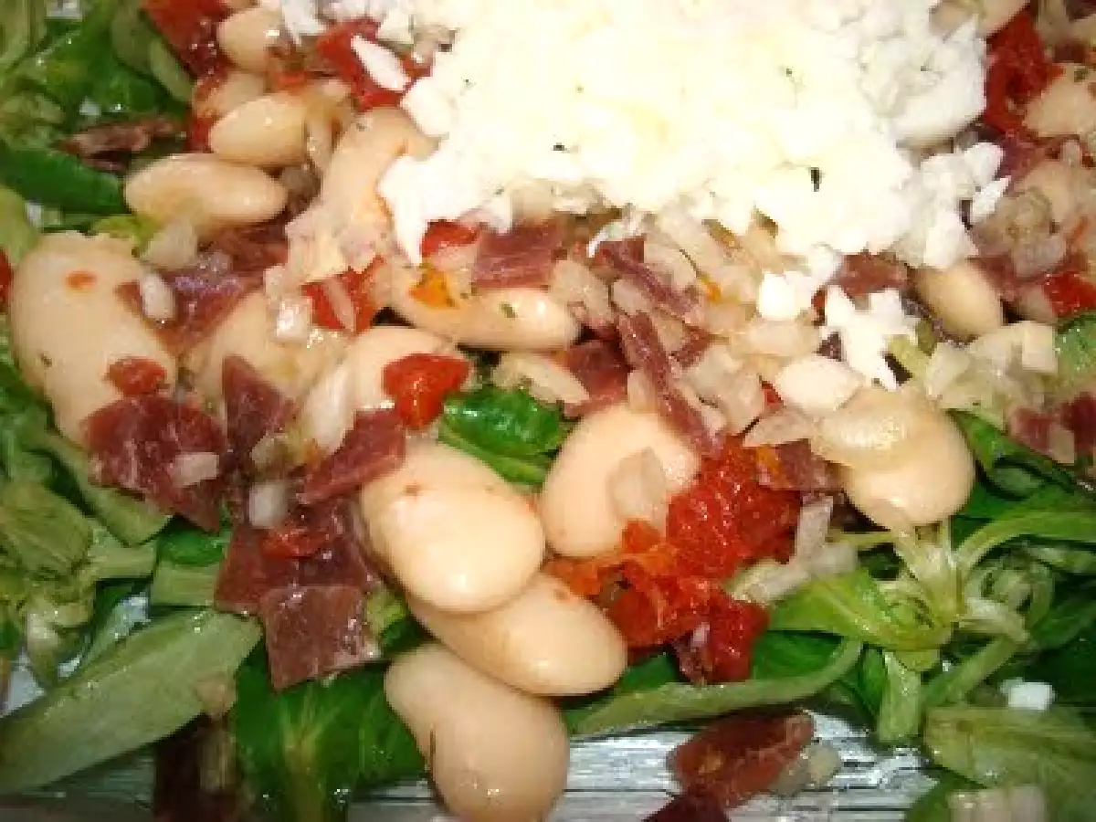 Ensalada de alubias blancas con cecina - foto 3