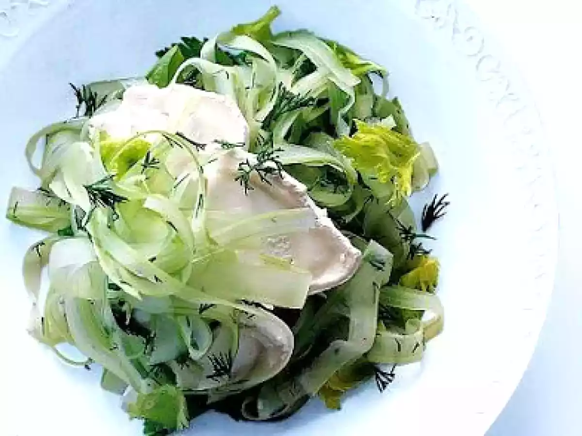 Ensalada de apio con queso de cabra