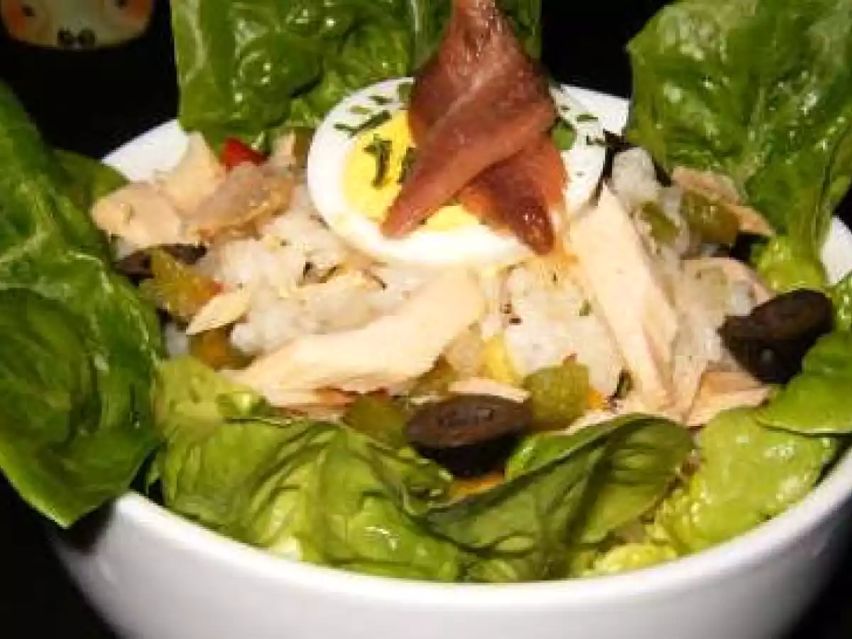 Ensalada de arroz, Bonito y Anchoas