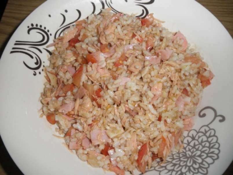 Ensalada de arroz con Cogote de Bonito del Norte, foto 1