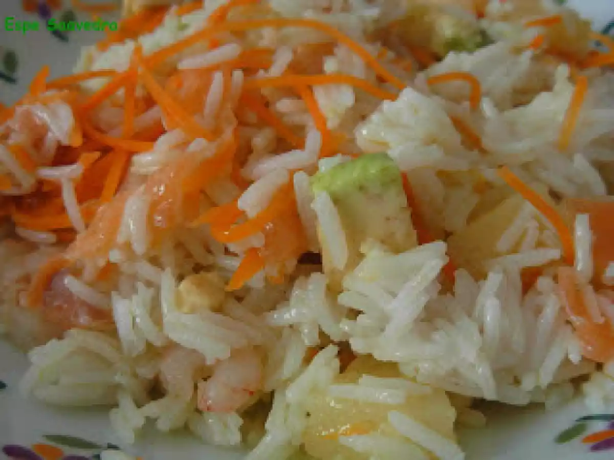Ensalada de arroz deluxe