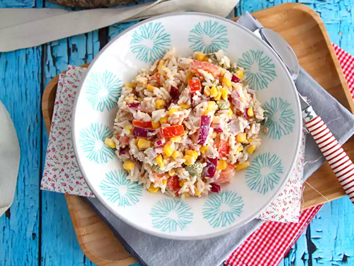 Ensalada de arroz (fácil y rápida) - foto 3