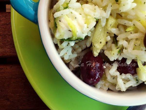 Ensalada de arroz mediterránea- Insalata di riso mediterranea