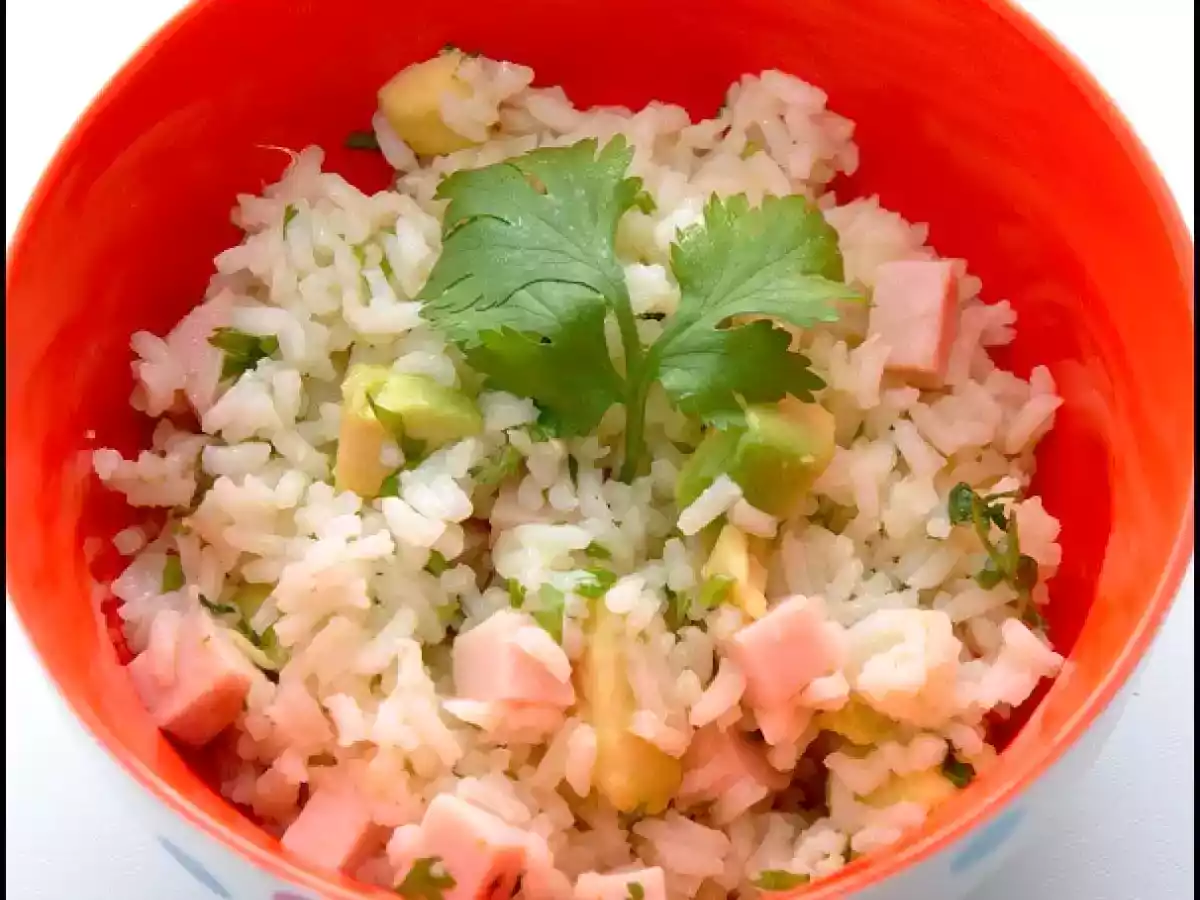 Ensalada de arroz, pavo y aguacate - foto 2