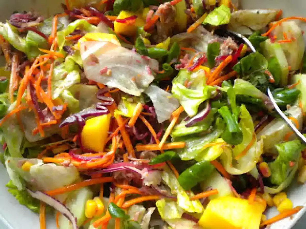 Ensalada de atún y melocotón - foto 2