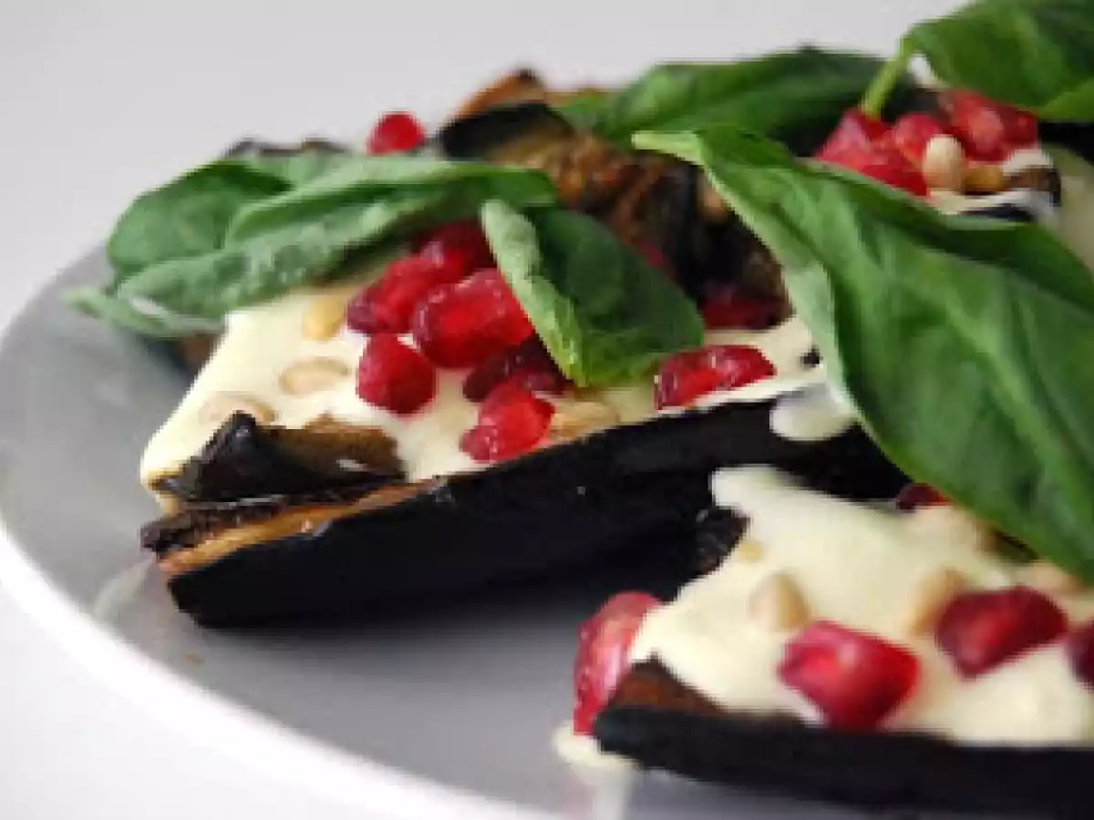 Ensalada de berenjena asada con yogur