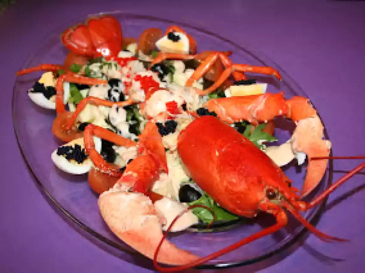 Ensalada de Bogavante con salsa rosa