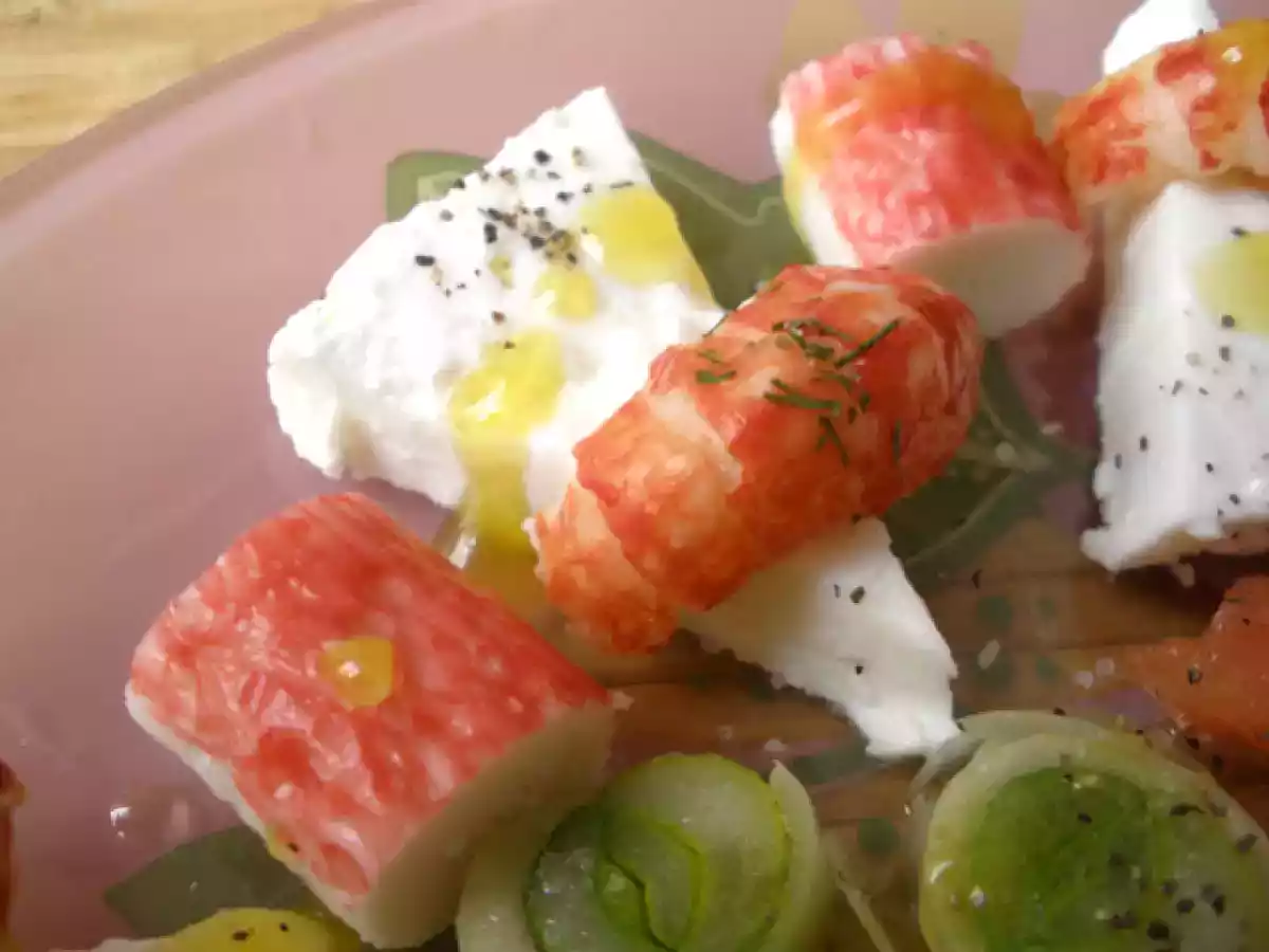 Ensalada de cangrejos de río - foto 2