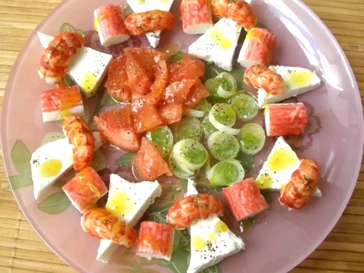 Ensalada de cangrejos de río - foto 3