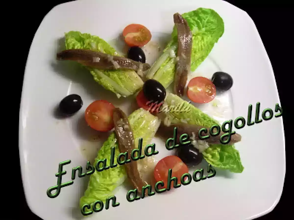 ENSALADA DE COGOLLOS Y ANCHOAS