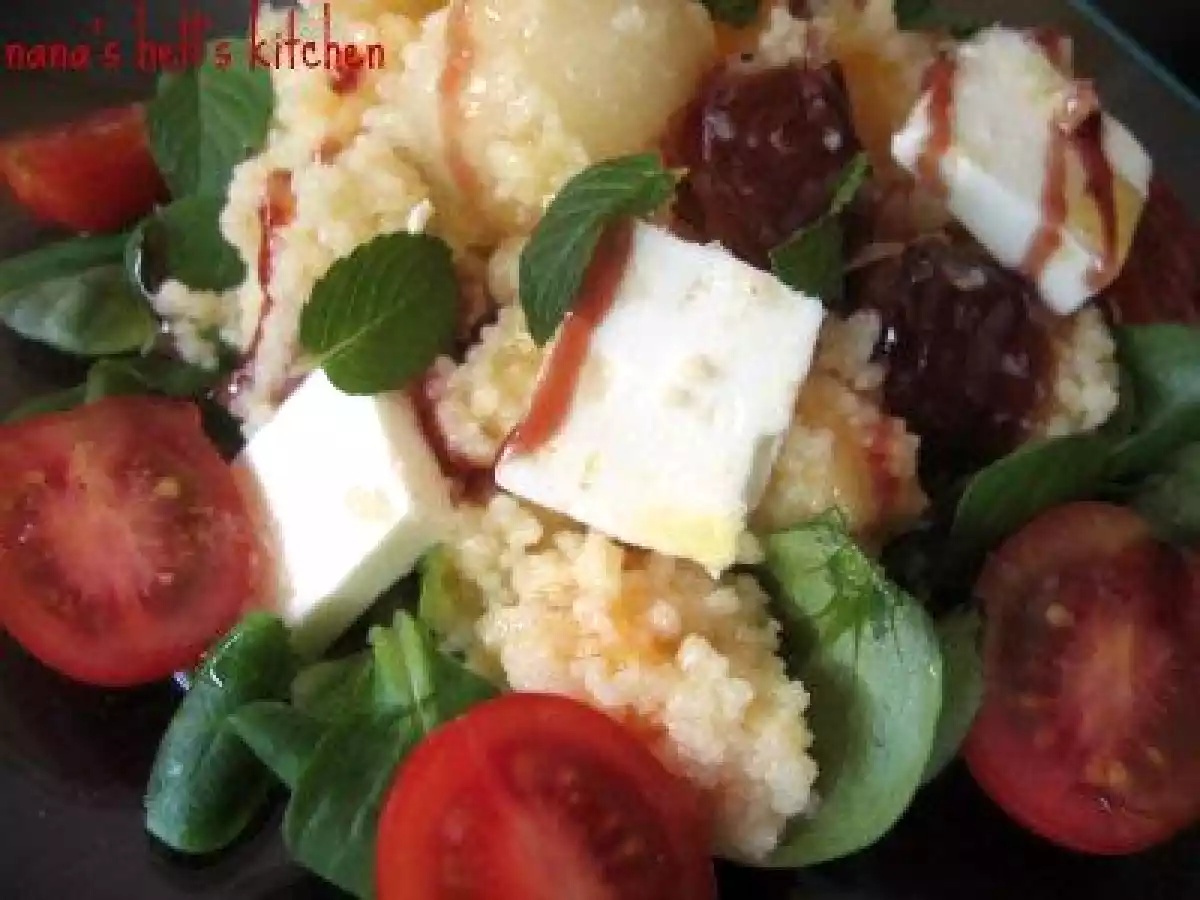 Ensalada de cuscús y frutas