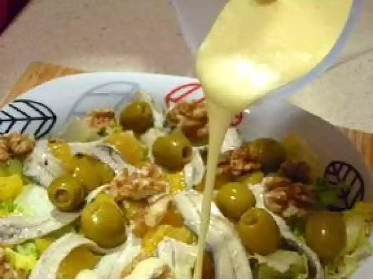 Ensalada de escarola, naranja y boquerones - foto 4