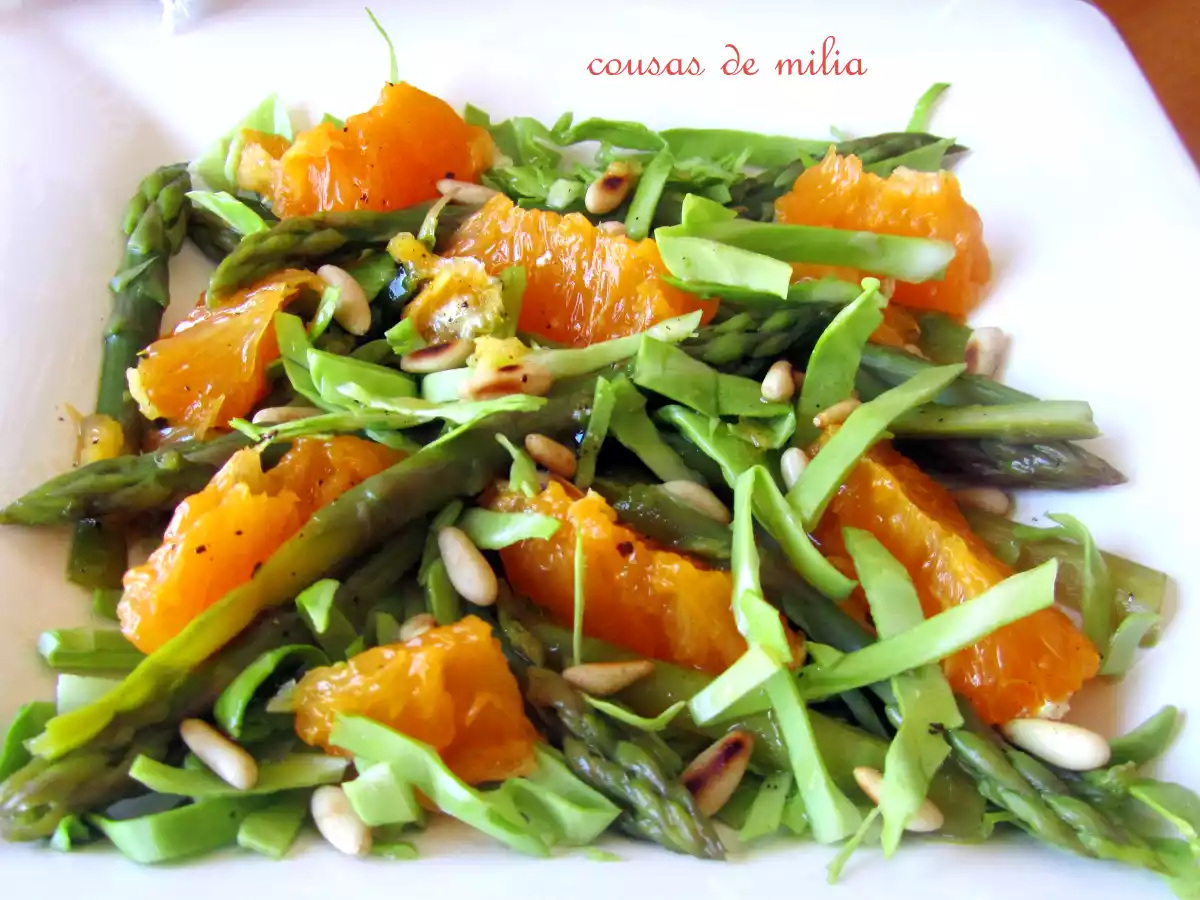 Ensalada de espárragos y naranja - foto 2
