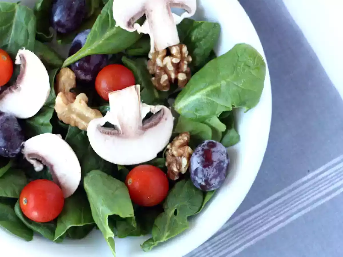 Ensalada de espinacas