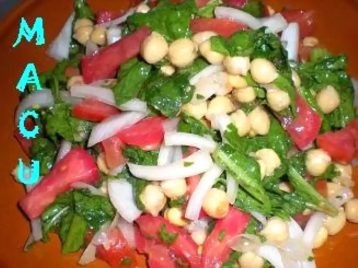 Ensalada de espinacas con garbanzos - foto 2