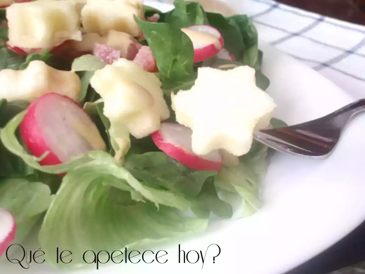 Ensalada de espinacas y jamón con vinagreta de mostaza - foto 2