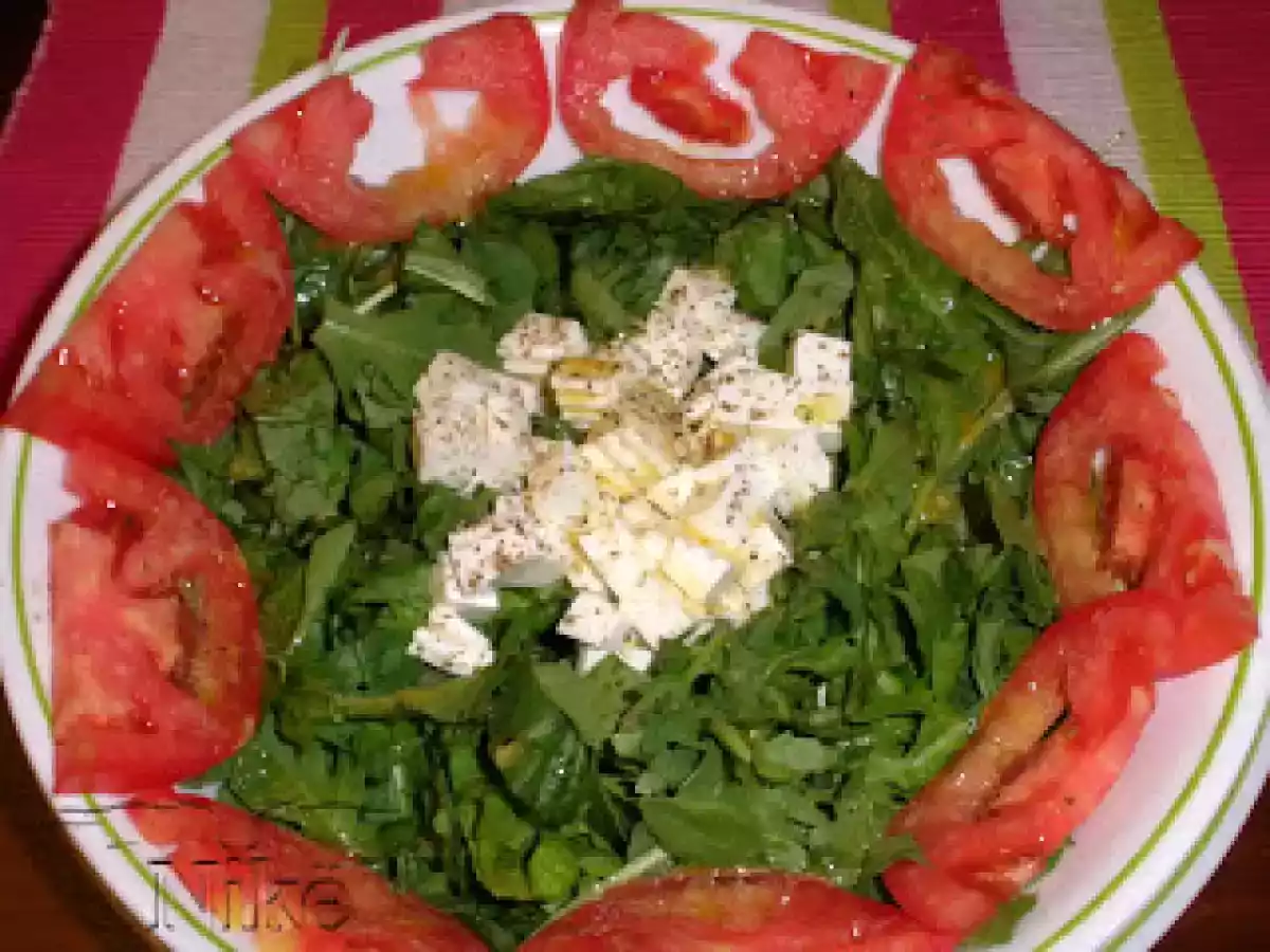 Ensalada de espinacas y rúcula