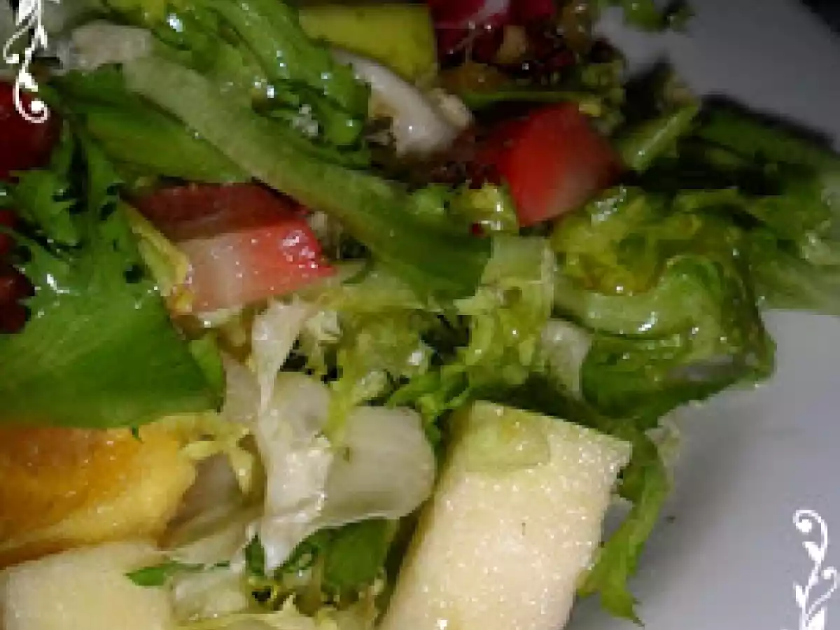 ENSALADA DE FRUTA AL MELOCOTON CON VINAGRES ALIÑO - foto 2