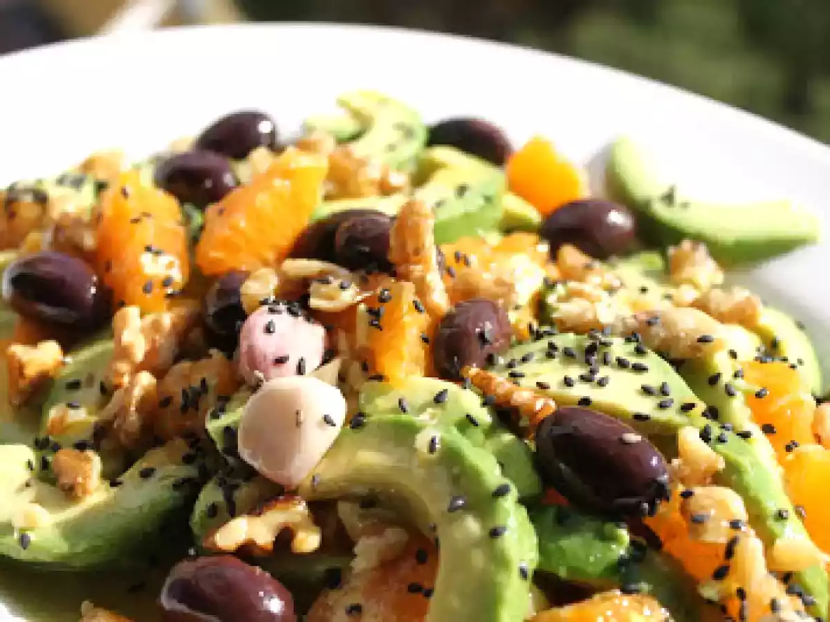 Ensalada de frutas y sésamo negro - foto 3