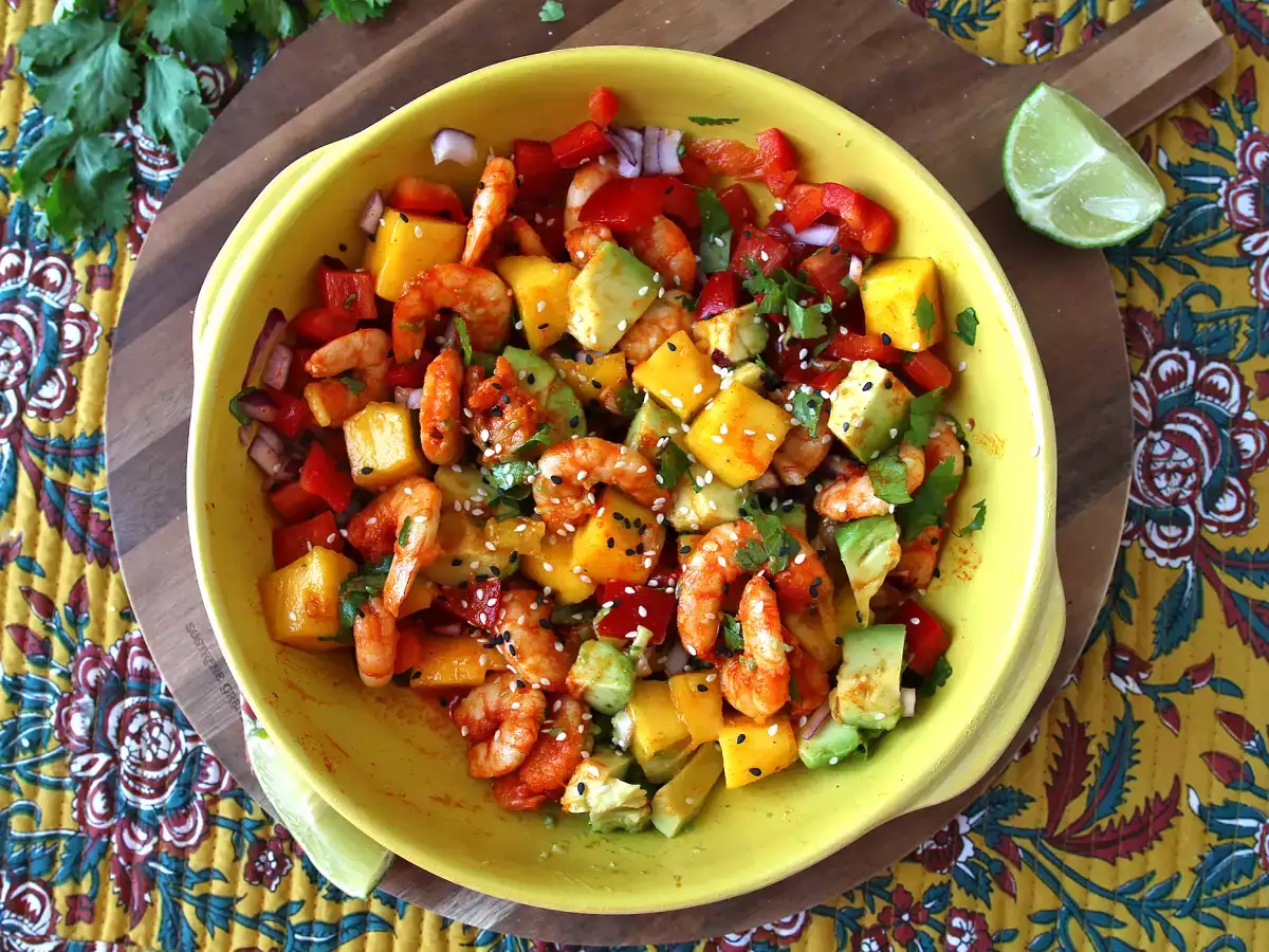Ensalada de gambas y mango: fresca, colorida y llena de sabor - foto 7