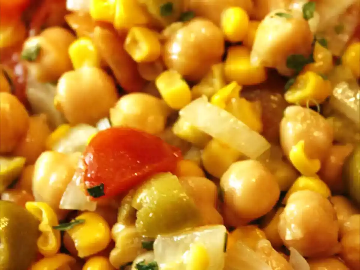 Ensalada de garbanzos con vinagreta de miel - foto 2