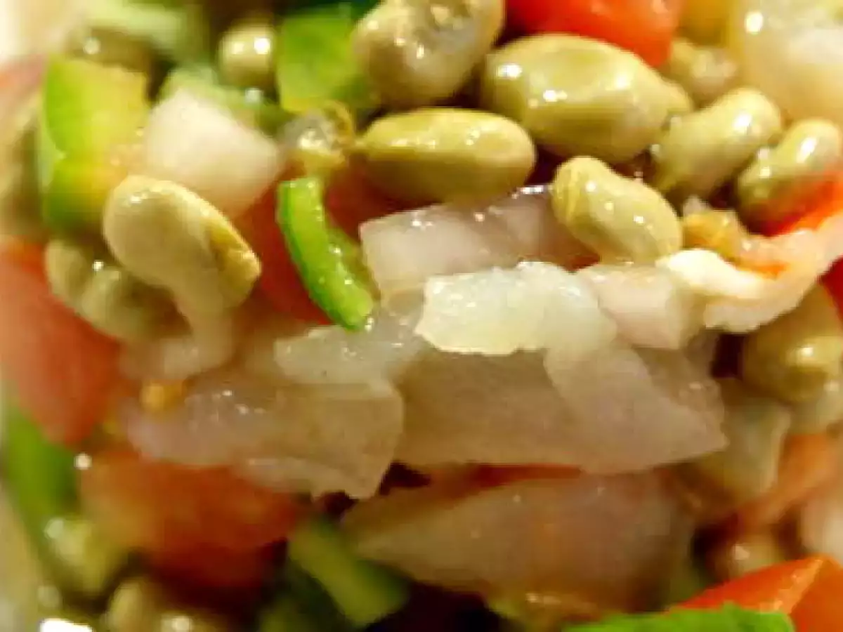 Ensalada de habitas y bacalao - foto 2