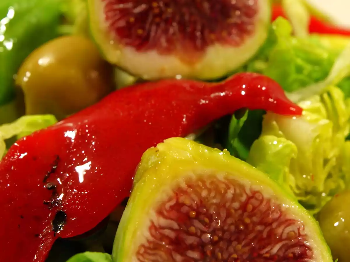 Ensalada de higos y pimientos