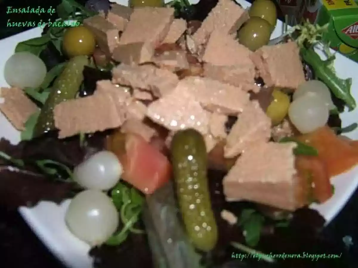 Ensalada de huevas de bacalao
