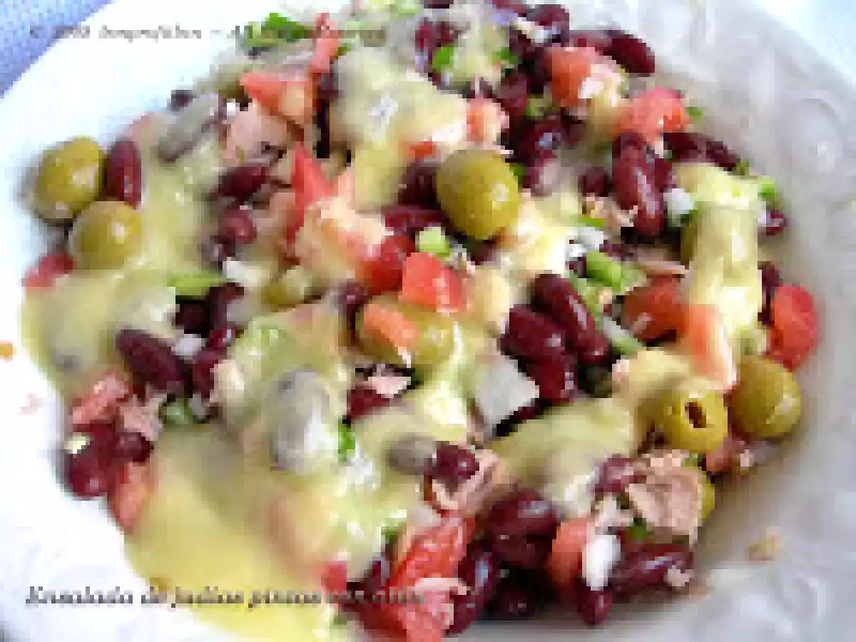 Ensalada de judias pintas con atún - foto 2