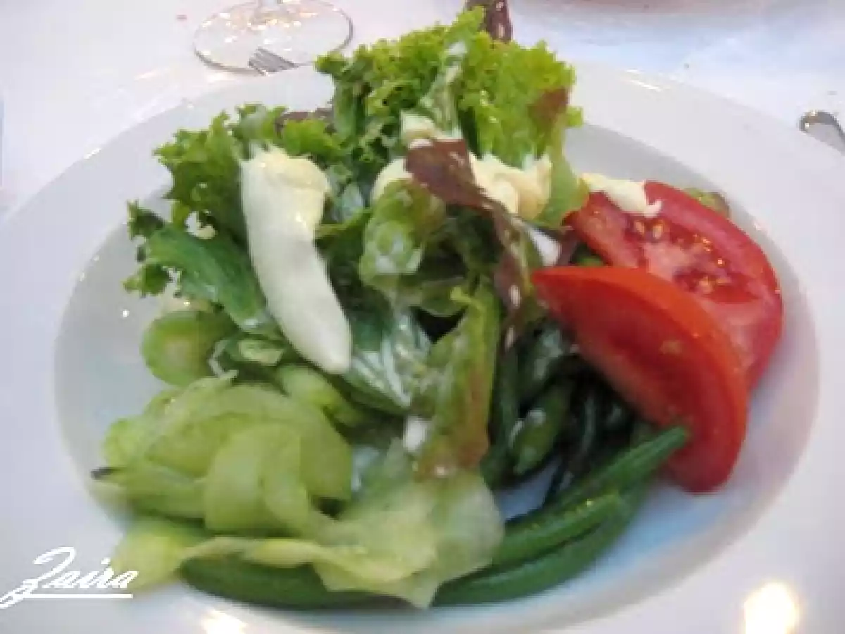 Ensalada de judías verdes y pepino con salsa de yogur - foto 3