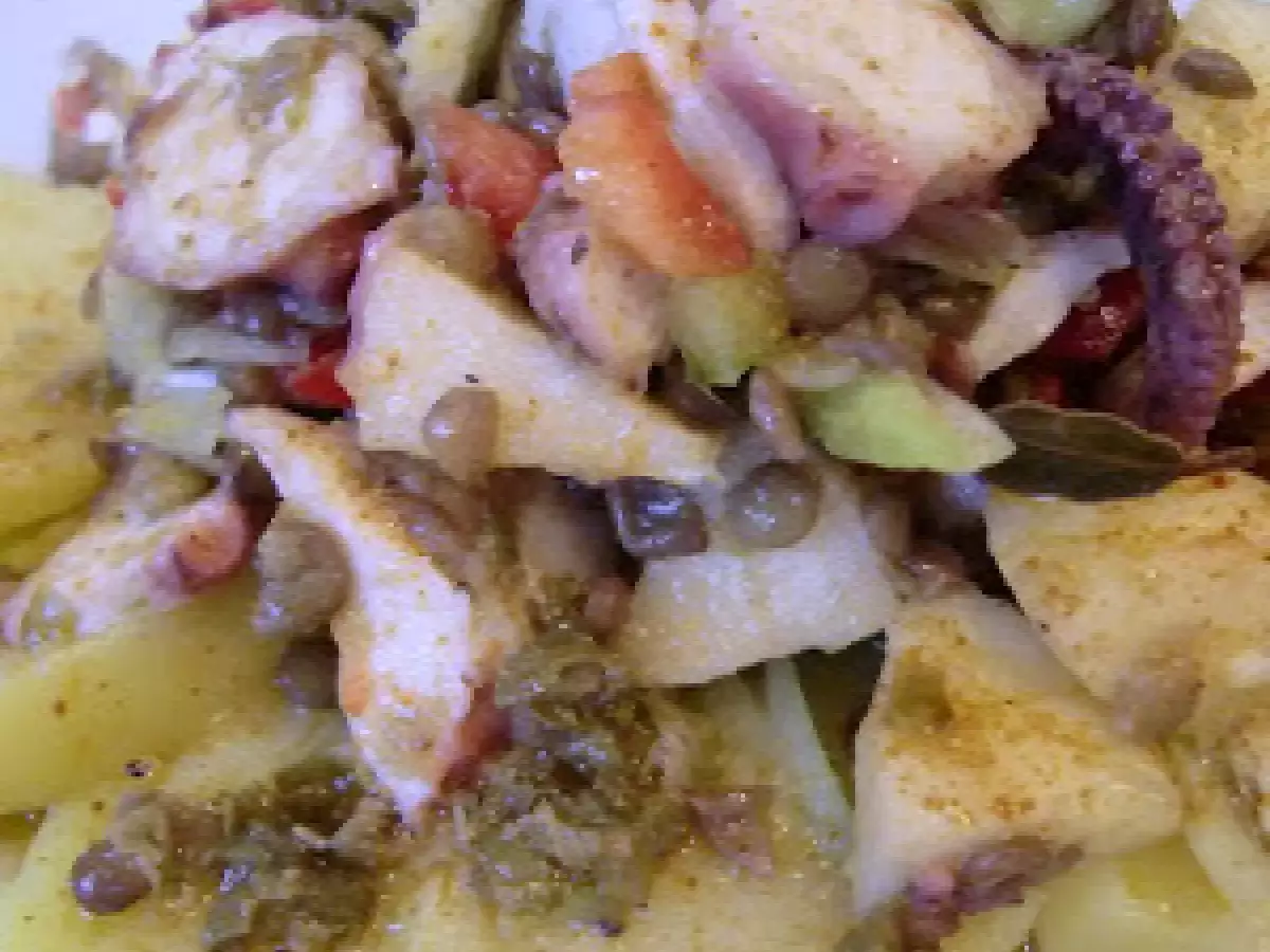 Ensalada de lentejas y pulpo - foto 2