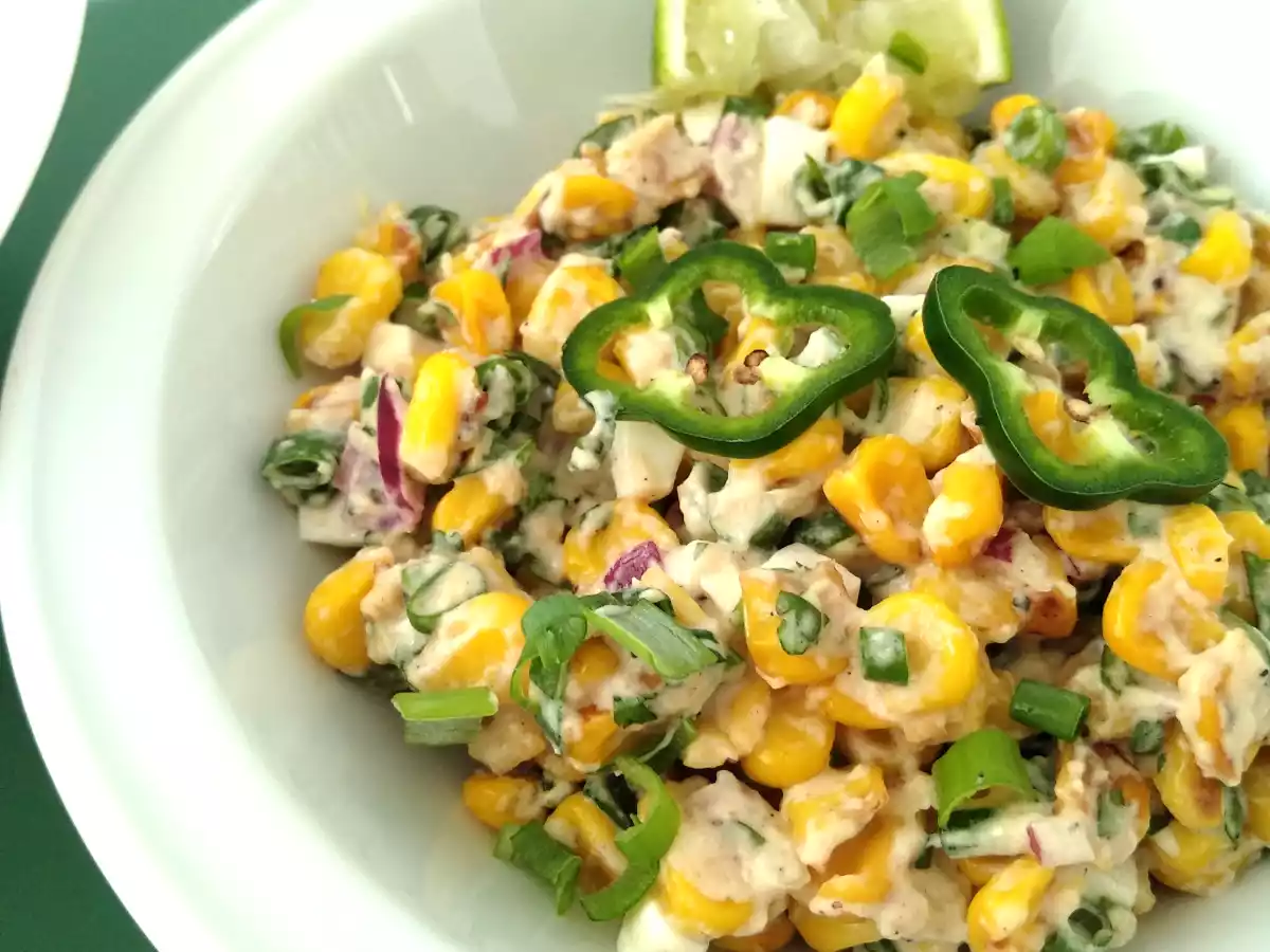 Ensalada de maíz {receta mexicana}