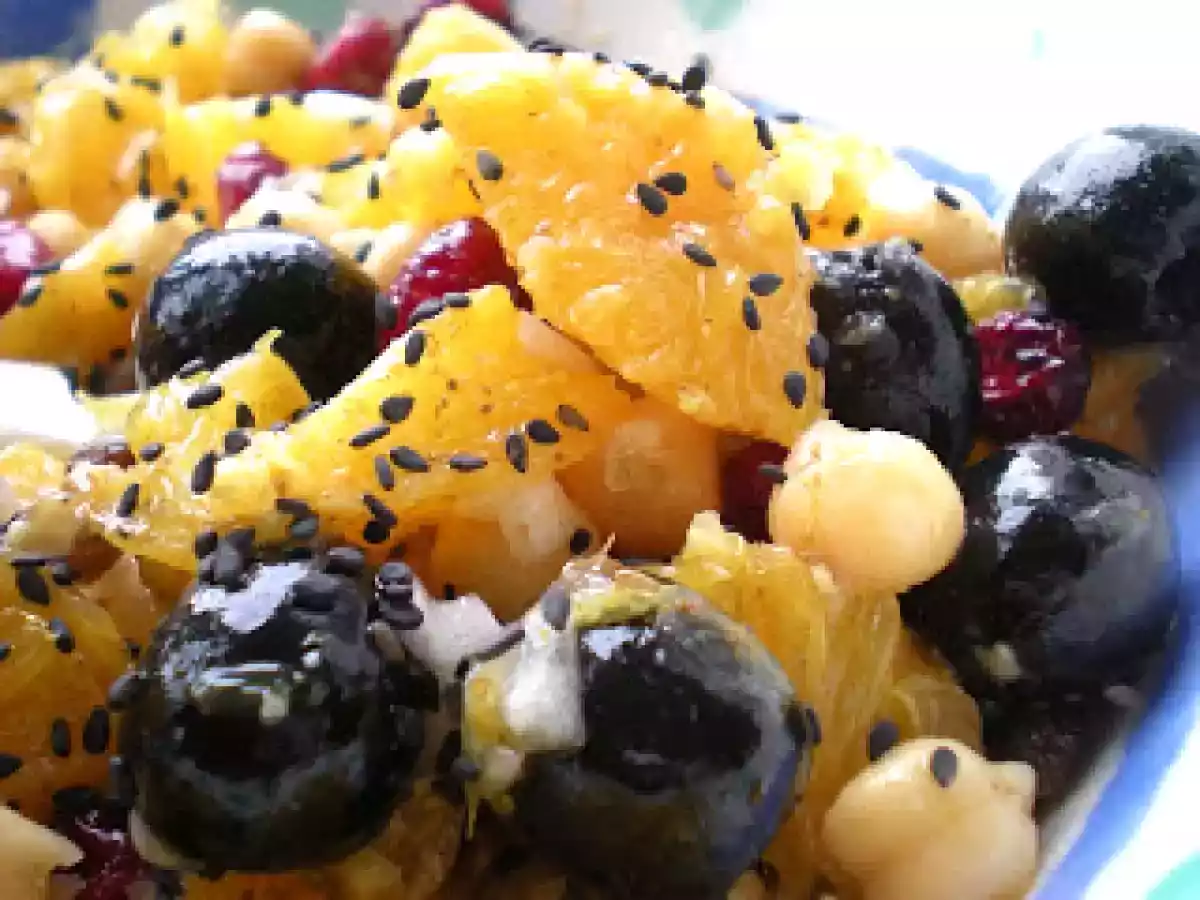 Ensalada de naranjas y garbanzos