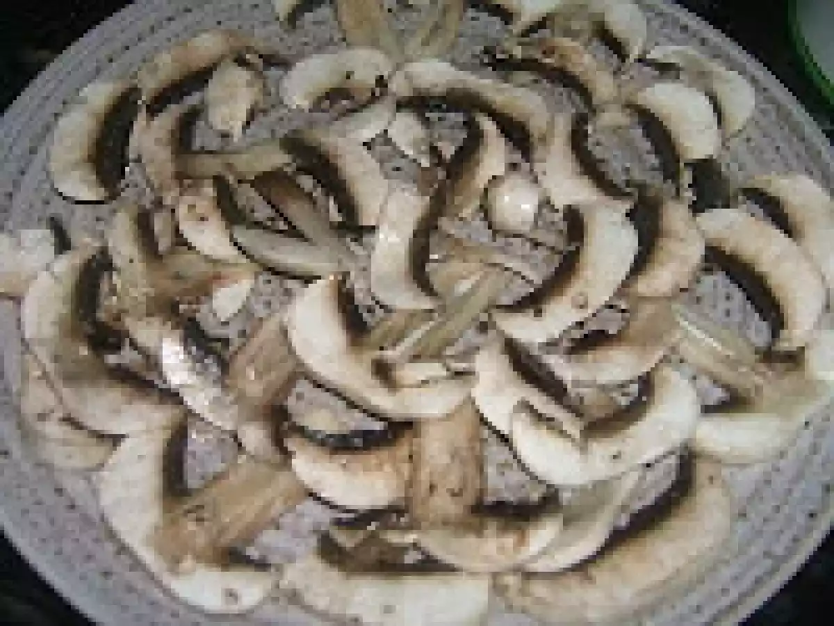 Ensalada de otoño con carpaccio de champiñones y pera confitada. - foto 5