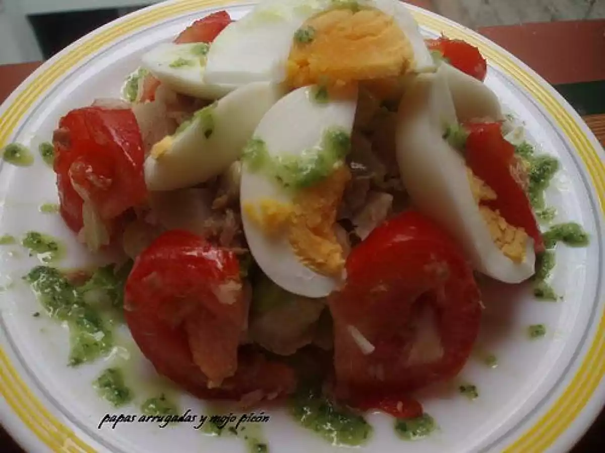 ENSALADA DE PAPA CON SALSA VERDE - foto 2