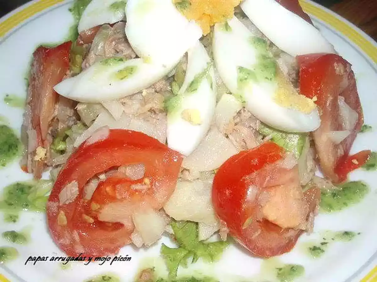 ENSALADA DE PAPA CON SALSA VERDE - foto 3