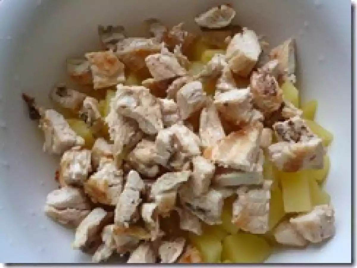 Ensalada de papas con pollo - foto 4