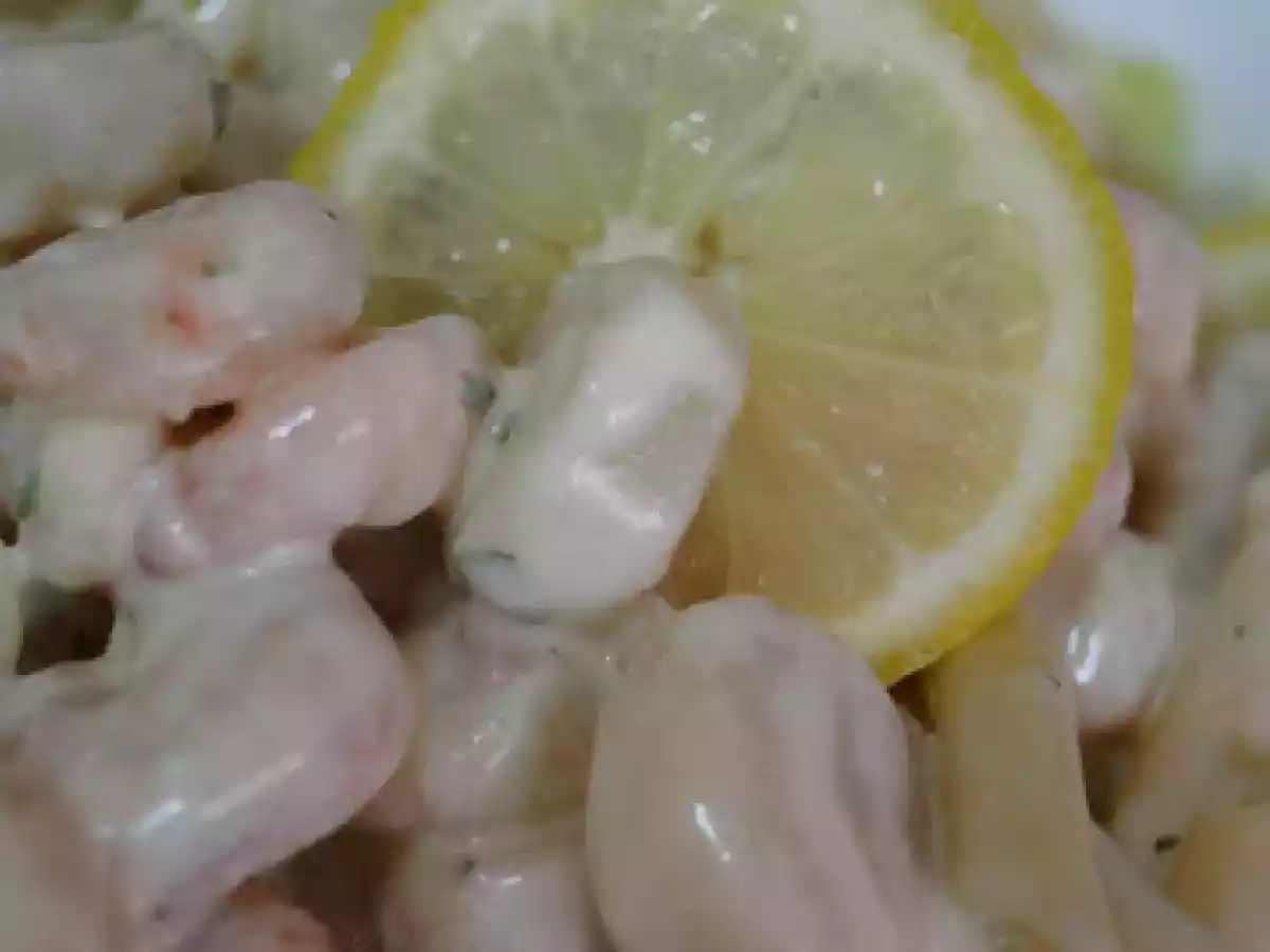 Ensalada De Pasta Con Gambas Y Vieiras - foto 2