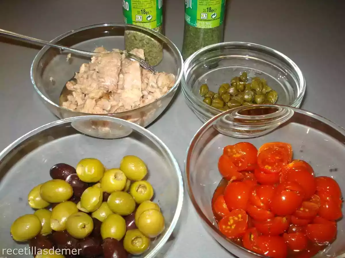 Ensalada de pasta con olivas - foto 2