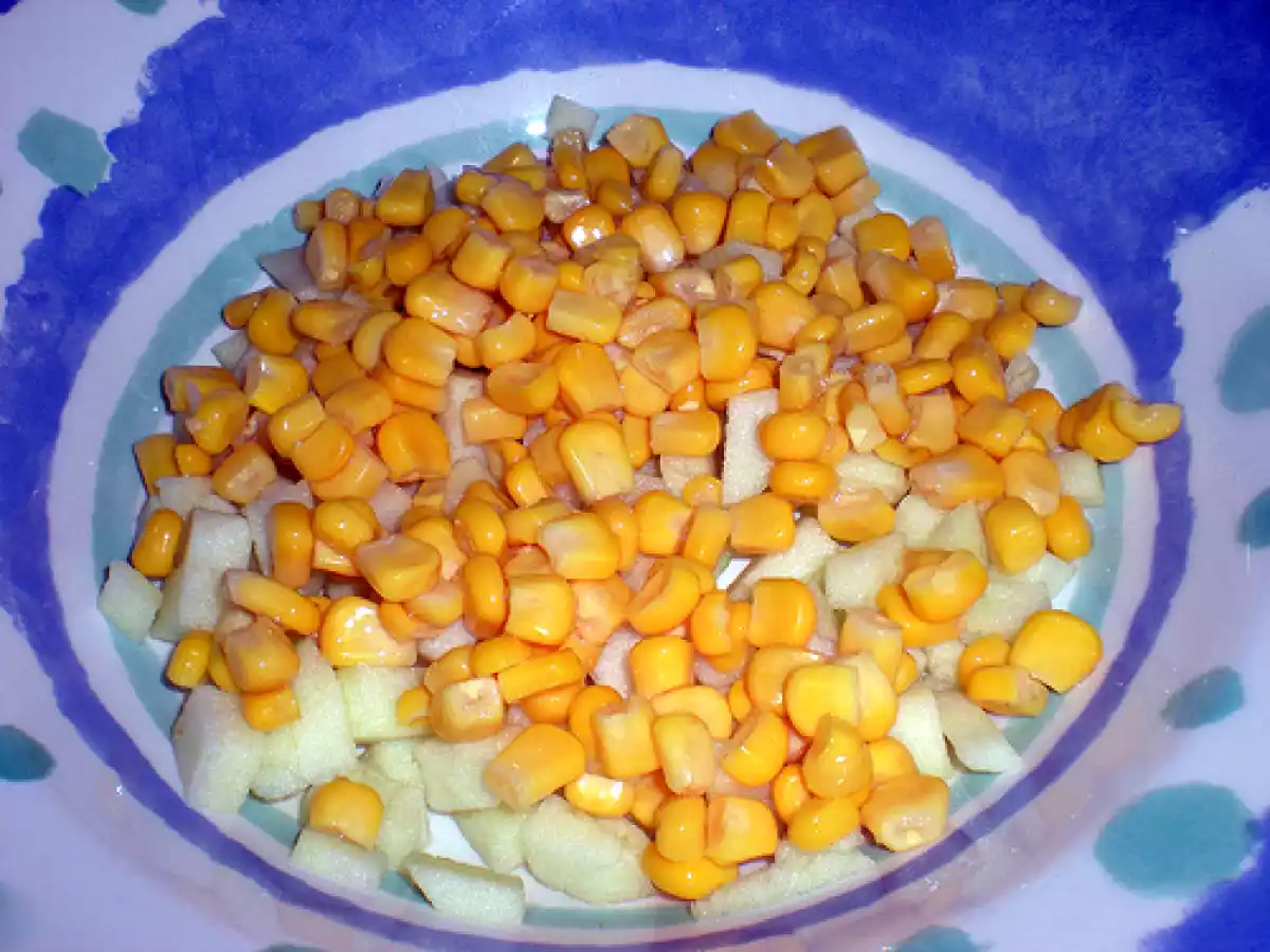 Ensalada de pasta con salsa de yogur. Paso a paso - foto 6