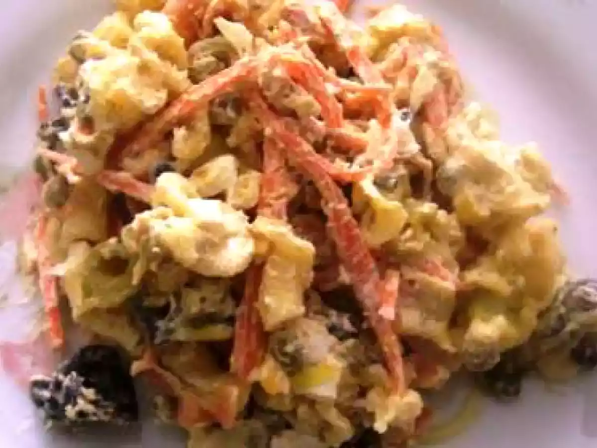 Ensalada de Pasta con Salsa Tártara