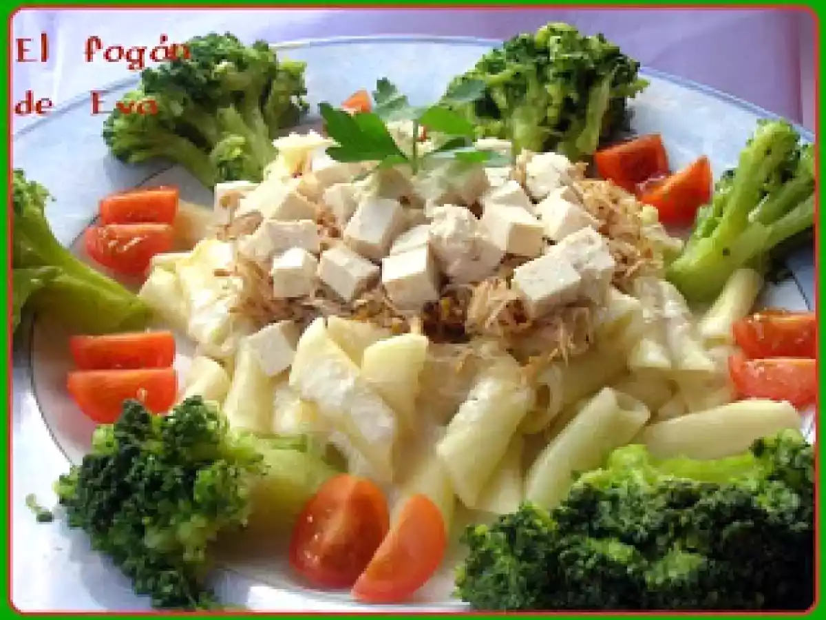 Ensalada de pasta con verdura y tofú - foto 3