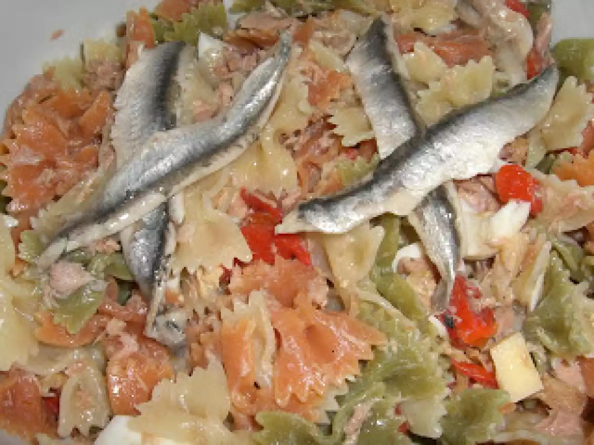 Ensalada de pasta Receta Especial con vinagreta de miel