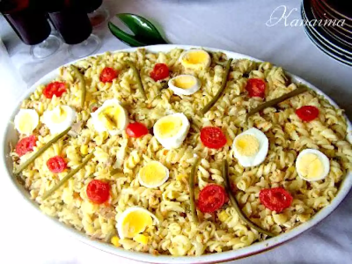 Ensalada de pasta y atún