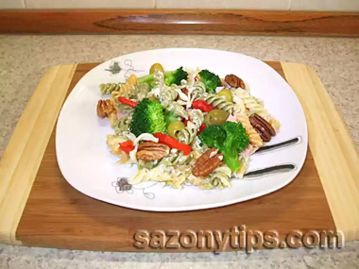 Ensalada de pasta y verduras