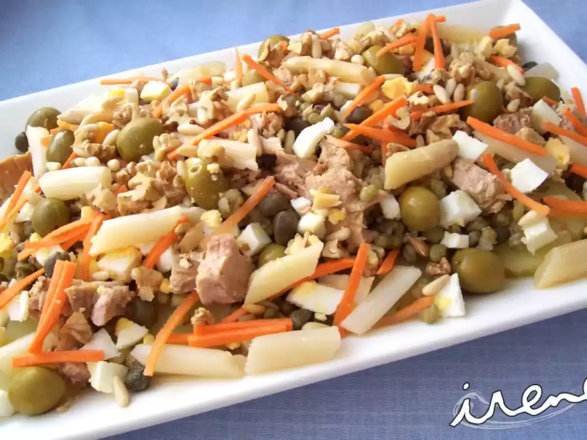 Ensalada de patata y lentejas de soja - foto 2